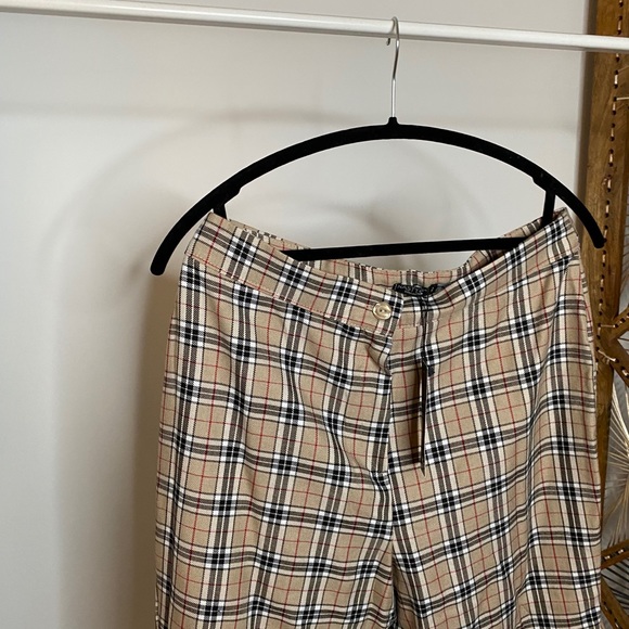 Nasty Gal Beige Checked Pants - Picture 2 of 7